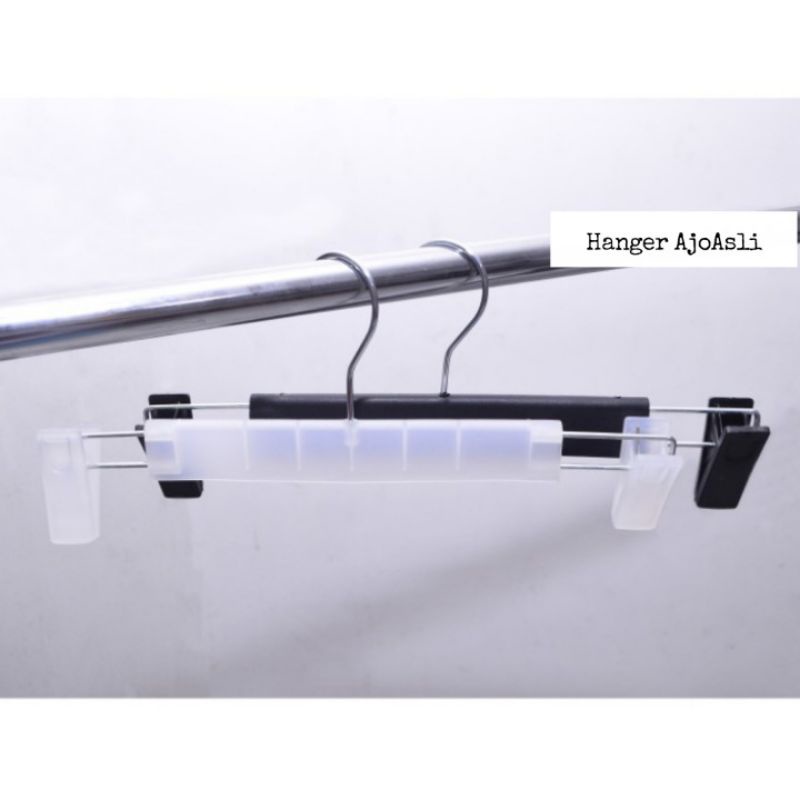 Hanger Jepit Celana Besi Plastik Kokoh Kuat