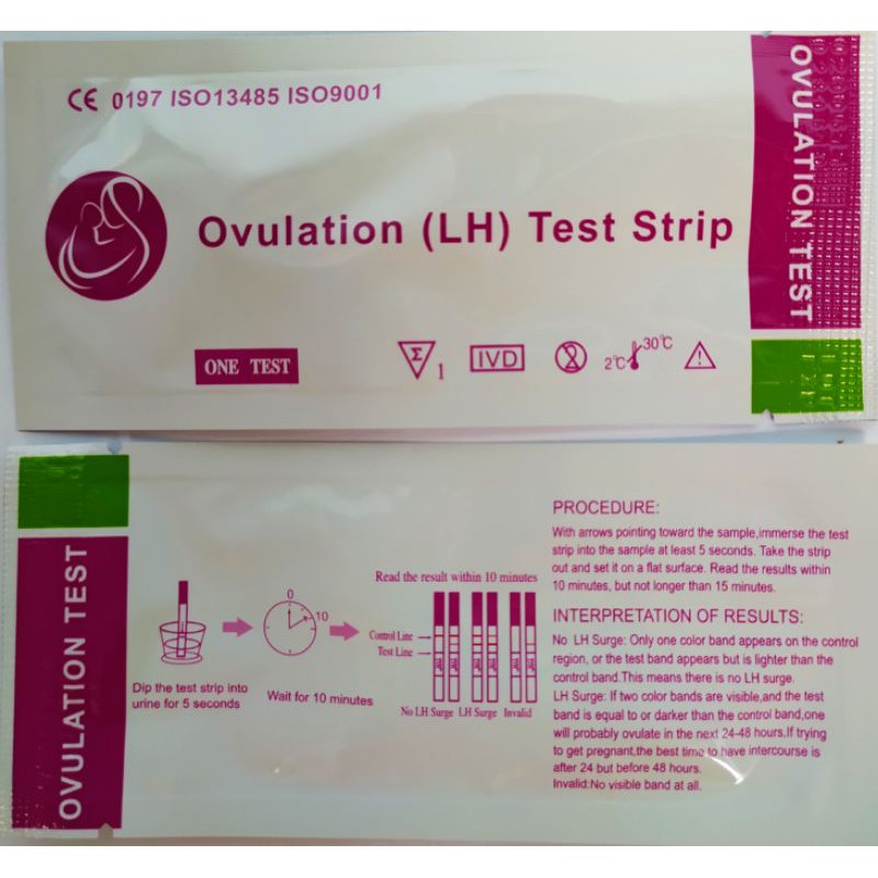 Alat Tes Kesuburan - Ovulation LH Test - Alat Test Kesuburan - Testpack - Testpeck Kesuburan