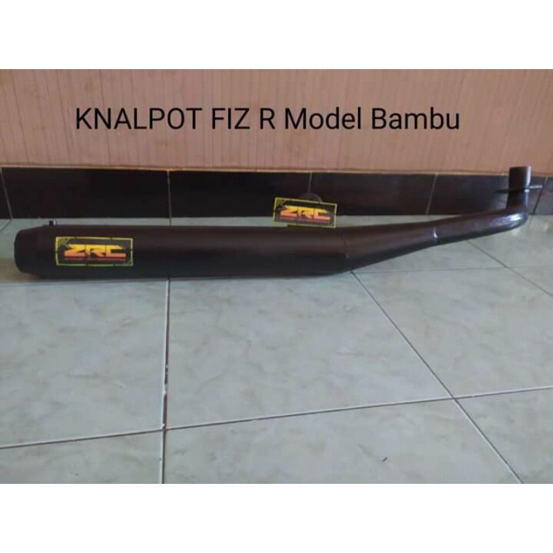 Knalpot Fizr/Poswan bambu hitam