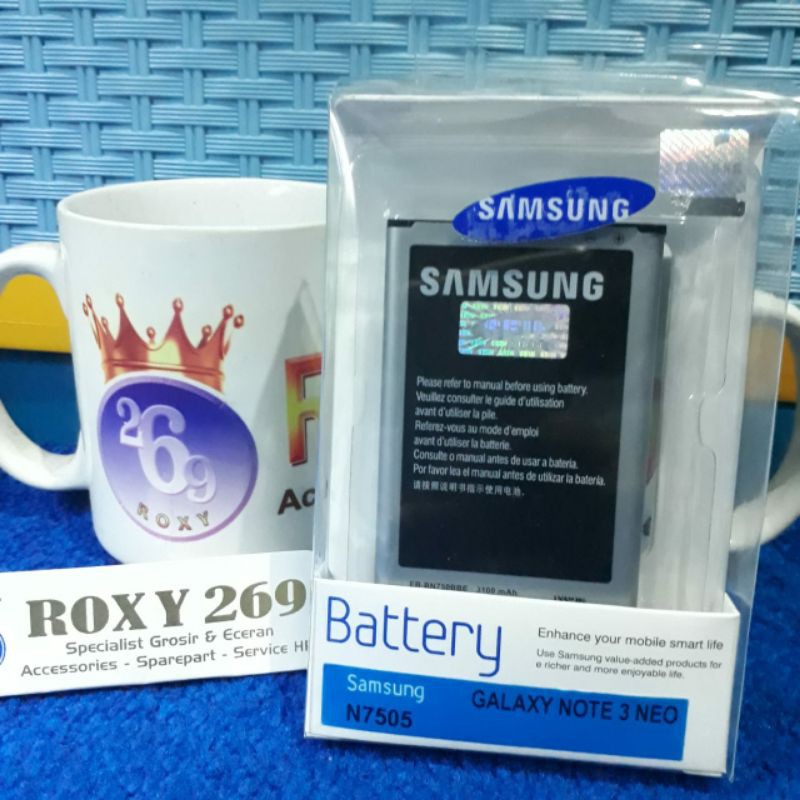 Batre Samsung N750 Note 3 Neo Note3neo Original Ori Baterai Batrei Baterai Battery Batu Baterei