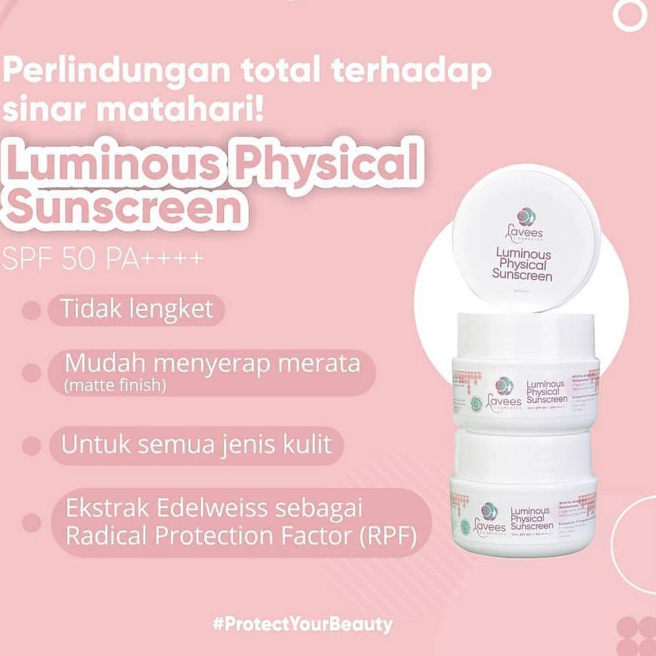 ➩ Lavees Luminous Physical Sunscreen ✭