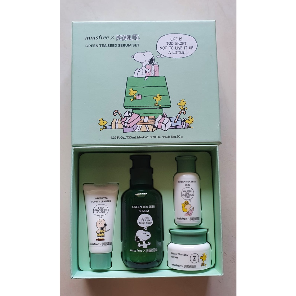 Innisfree Peanuts Green Tea Seed Serum Set