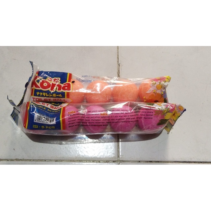 Kamper Toilet Ball Kona Isi 5 Pcs Besar