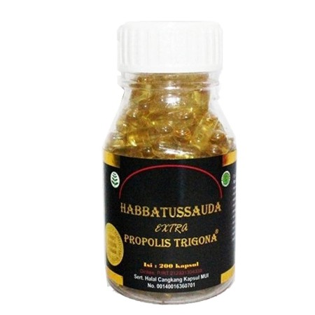 Habbatussauda Extra Propolis Trigona 200 Kapsul UMS