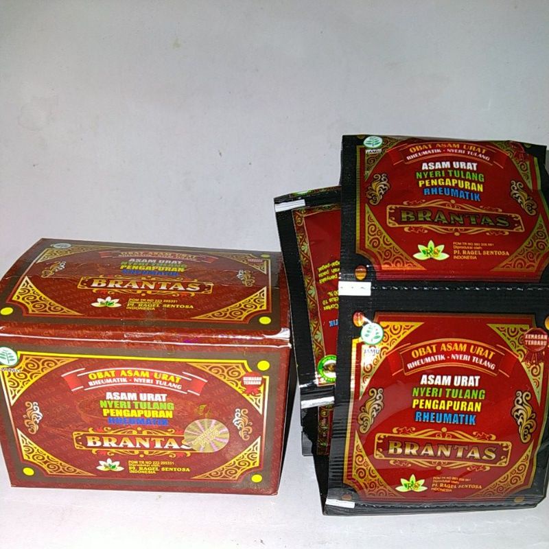 jamu obat asam urat nyeri tulang brantas 40 kapsul