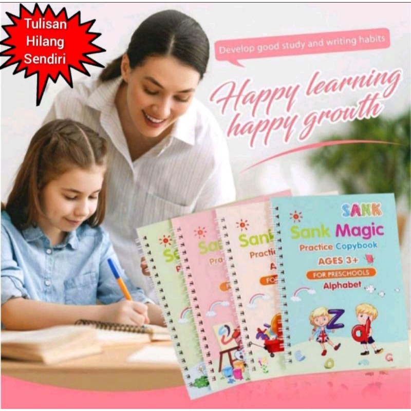 

SANK MAGIC PRACTICE 4 in 1 / BUKU PANDUAN BELAJAR/ BUKU EDUKASI ANAK