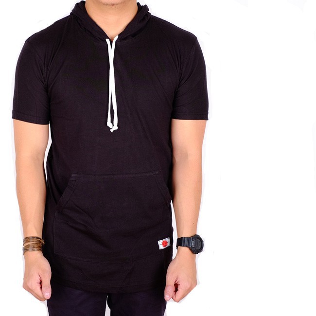 kaos pria lengan pendek hoodie /baju pria hoodie / baju pria hoodie / hoodie cowok | BRH