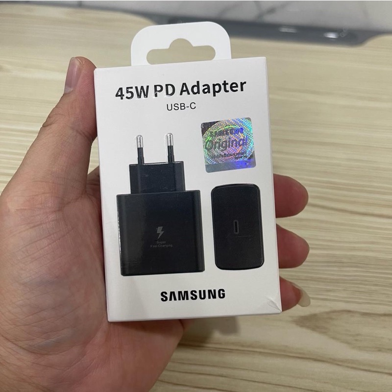 TRAVEL CHARGER SAMSUNG MICRO MURNI 45W PD PORT-C ORI 100%