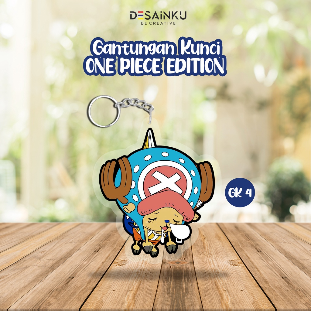 TERMURAH!!! Gantungan Kunci ONE PIECE EDITION / Gantungan kunci Akrilik Bening - GK1