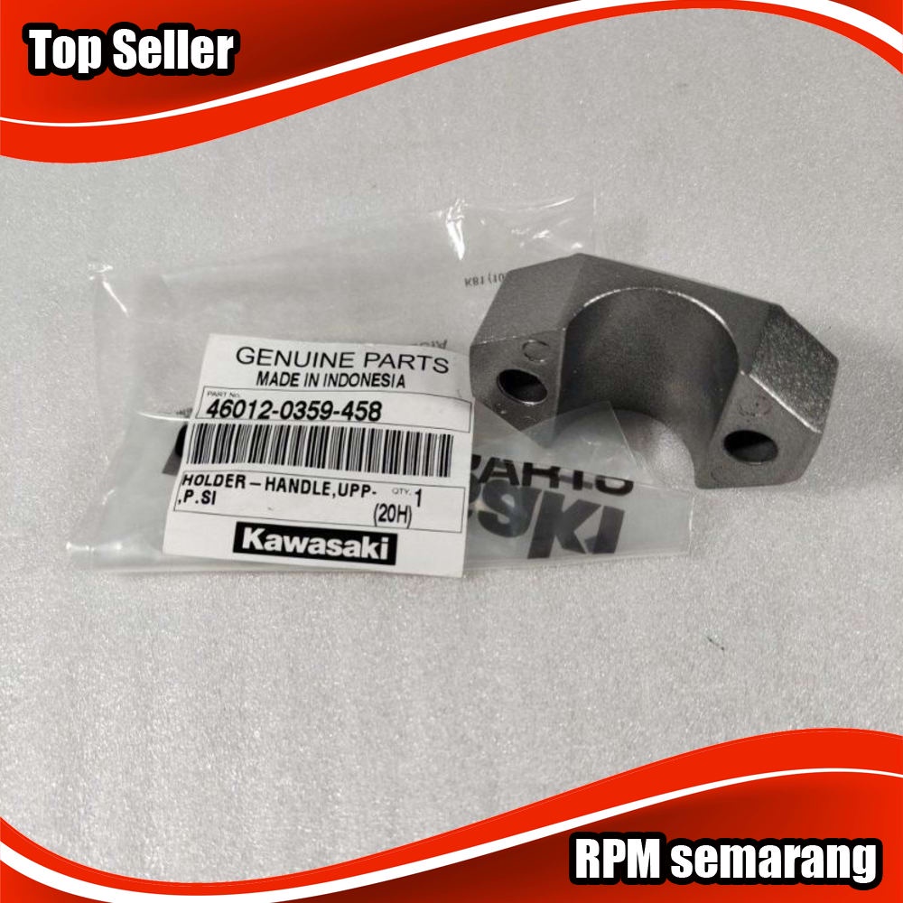 Holder Handel handle upper stang Raiser bagian atas silver Kawasaki KLX 150 Original 46012-0359-458