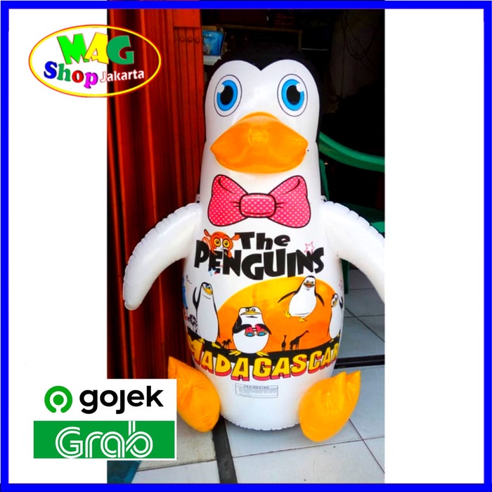 tinju-samsak- balon pinguin tinju besar 75cm balon samsak -samsak-tinju.
