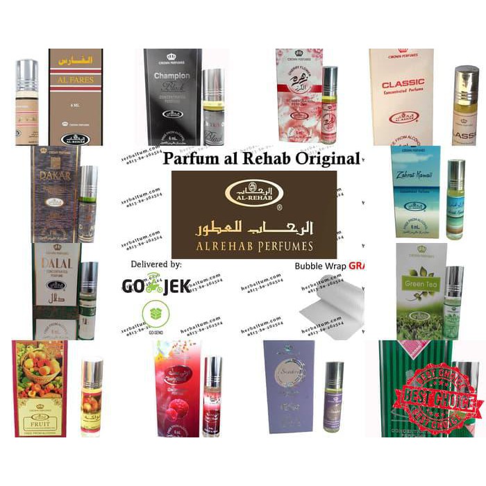Parfum Terbaru Parfum Al-Rehab 6ml - Al Rehab ORIGINAL AlRehab - BUKAN KW