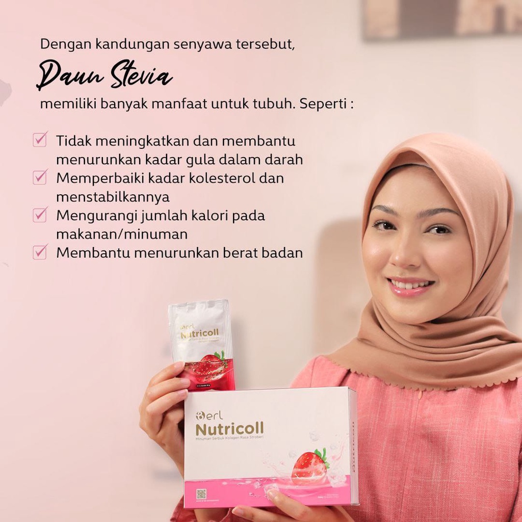 BERL NUTRICOLL MINUMAN SERBUK KOLAGEN RASA STROBERI