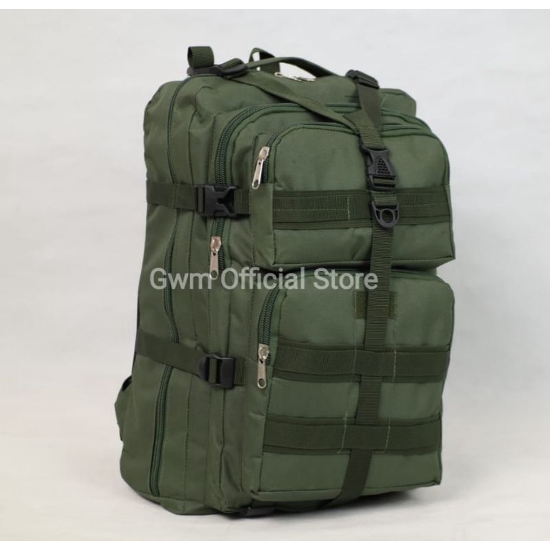 Tas Ransel Pria Wanita Backpack / Tas Punggung hijau Lebanon Army