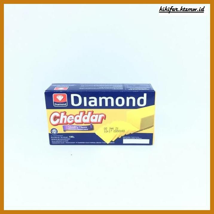 

Ujekujek- Keju Cheddar Diamond 180Gr -Original.