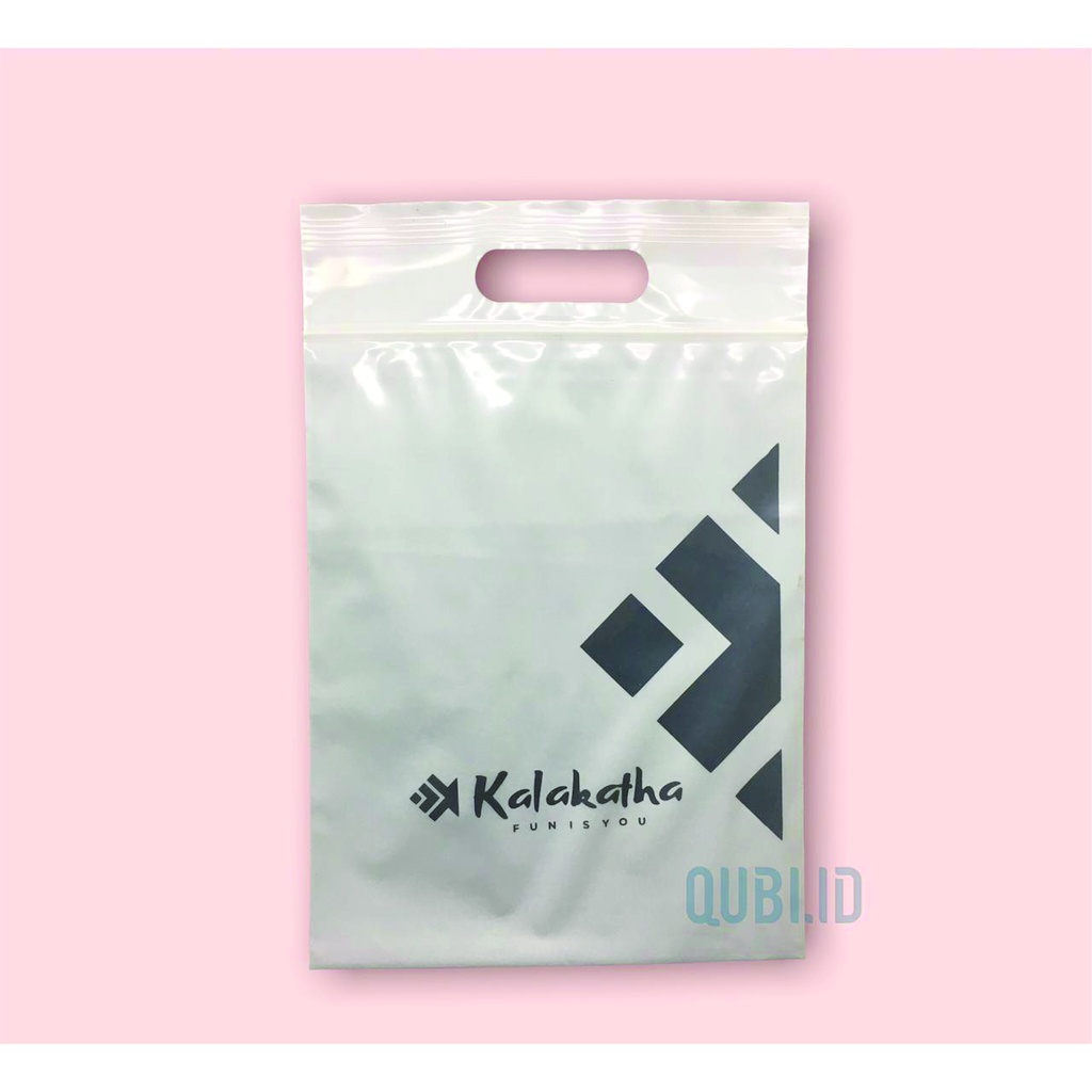 Sablon Plastik klip/Ziplock Plong 20x25+6