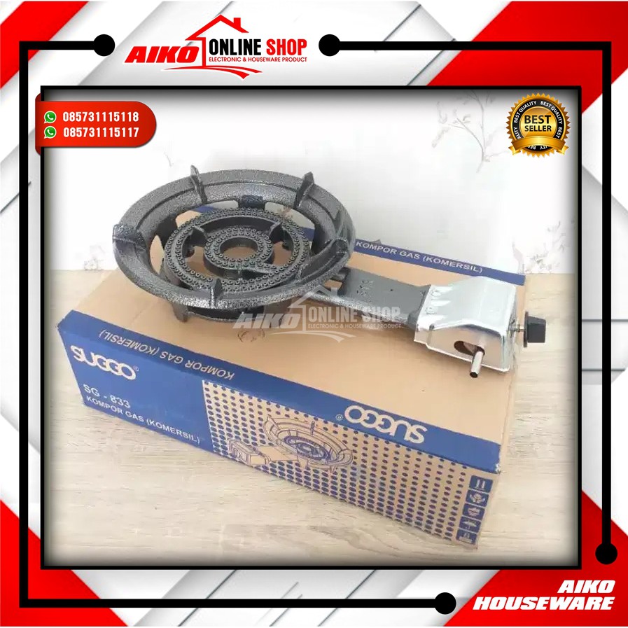 KOMPOR COR SUGGO 31A MODEL SG-833 KOMPOR 1 TUNGKU