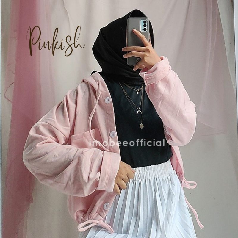 CANDY BUTTON OVERSIZE CROP //JAKET BUTTON OVERSIZE