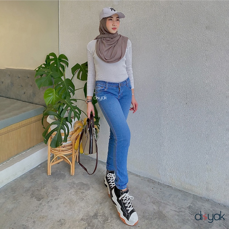 DISYAK - SKINNY Blue Jeans Spray Premium Soft Jeans Strecth 6006-8006