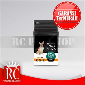 Makanan Anjing Trah kecil dan Mini Dewasa PRO PLAN Small And Mini Adult Optilife 2.5 Kg