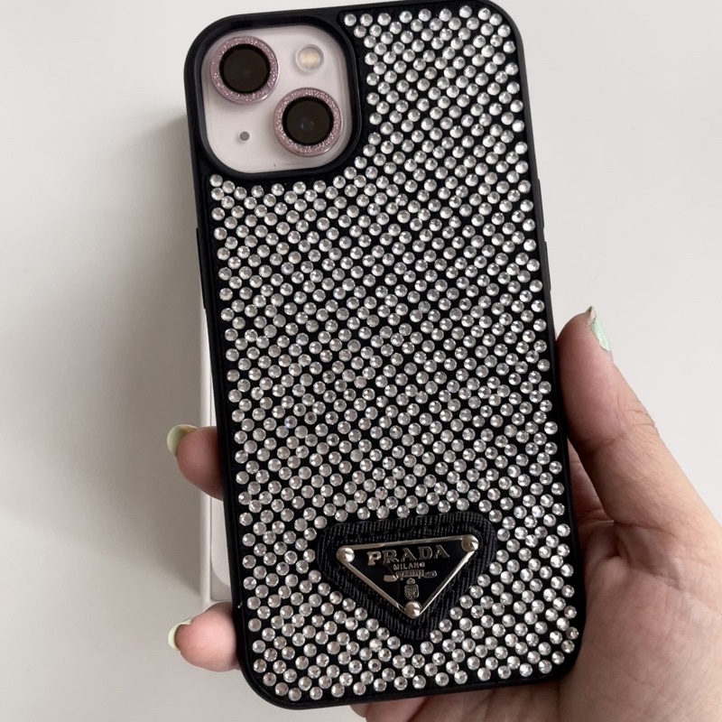 ◤HOT◢ (TERSEDIA SERI 15) Studded Crystal Case (11 12 13 14 15 PRO PROMAX)