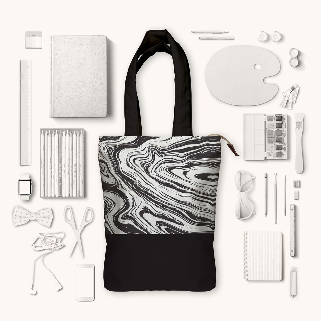 Tote Bag Kanvas Marble