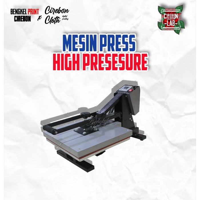 Mesin Press Kaos 38cm x 38cm Riecat High Pressure Low Watt 600 - 1200w