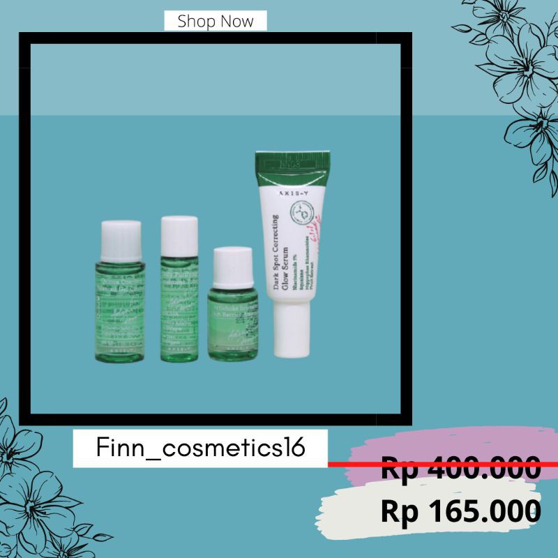 AXIS Y MINI GLOW SET pelembab wajah pembersih pemutih obat jerawat komedo penyegar skincare vitamin