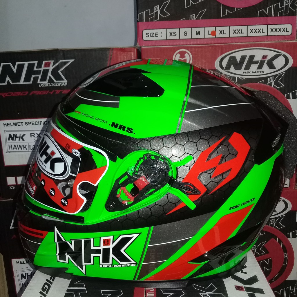 NHK RX9 SE NAVY GREEN FLUO RED