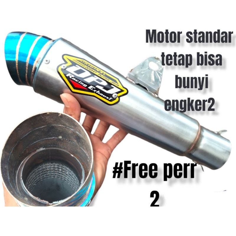 kenalpot DPJ JIKSAW BLUE onli dm50mm