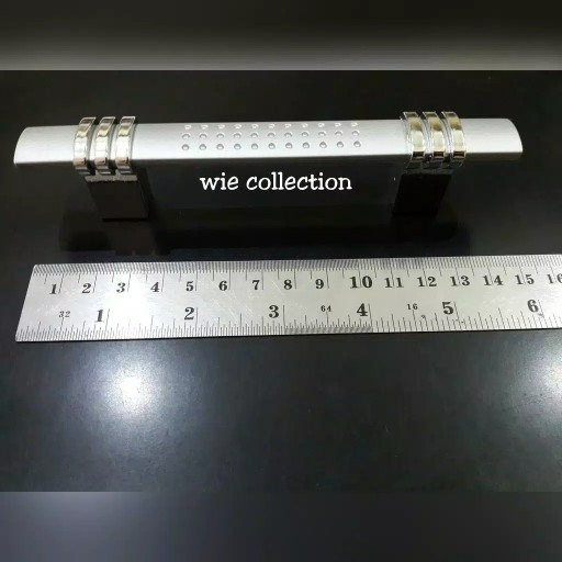 Handle Laci Dan Lemari Model Bintik Minimalis Silver Chrome 96mm
