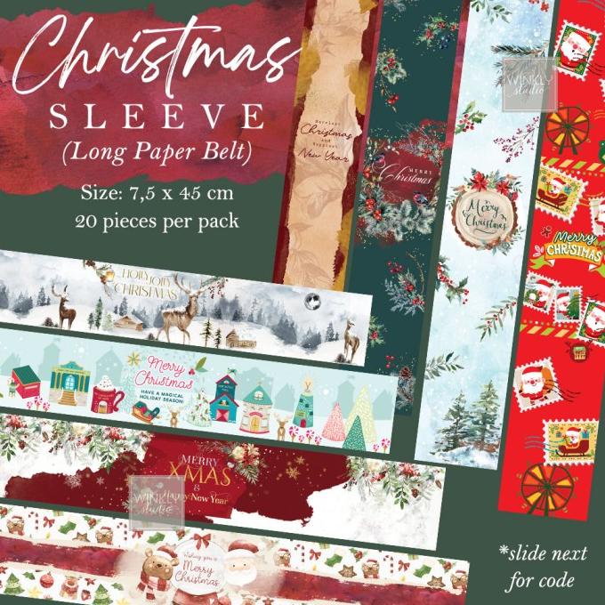 

Buruan beli] 20pcs LONG Paper BELT Christmas Sabuk Box Hampers Parcel Natal SLEEVE