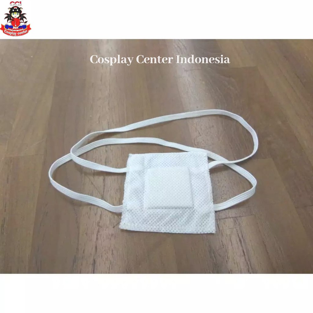 [Bisa COD] Eyepatch / Tutup Mata Putih, Penutup Mata Cosplay Mata Satu, Kaneki Ken, dan Rika Takan