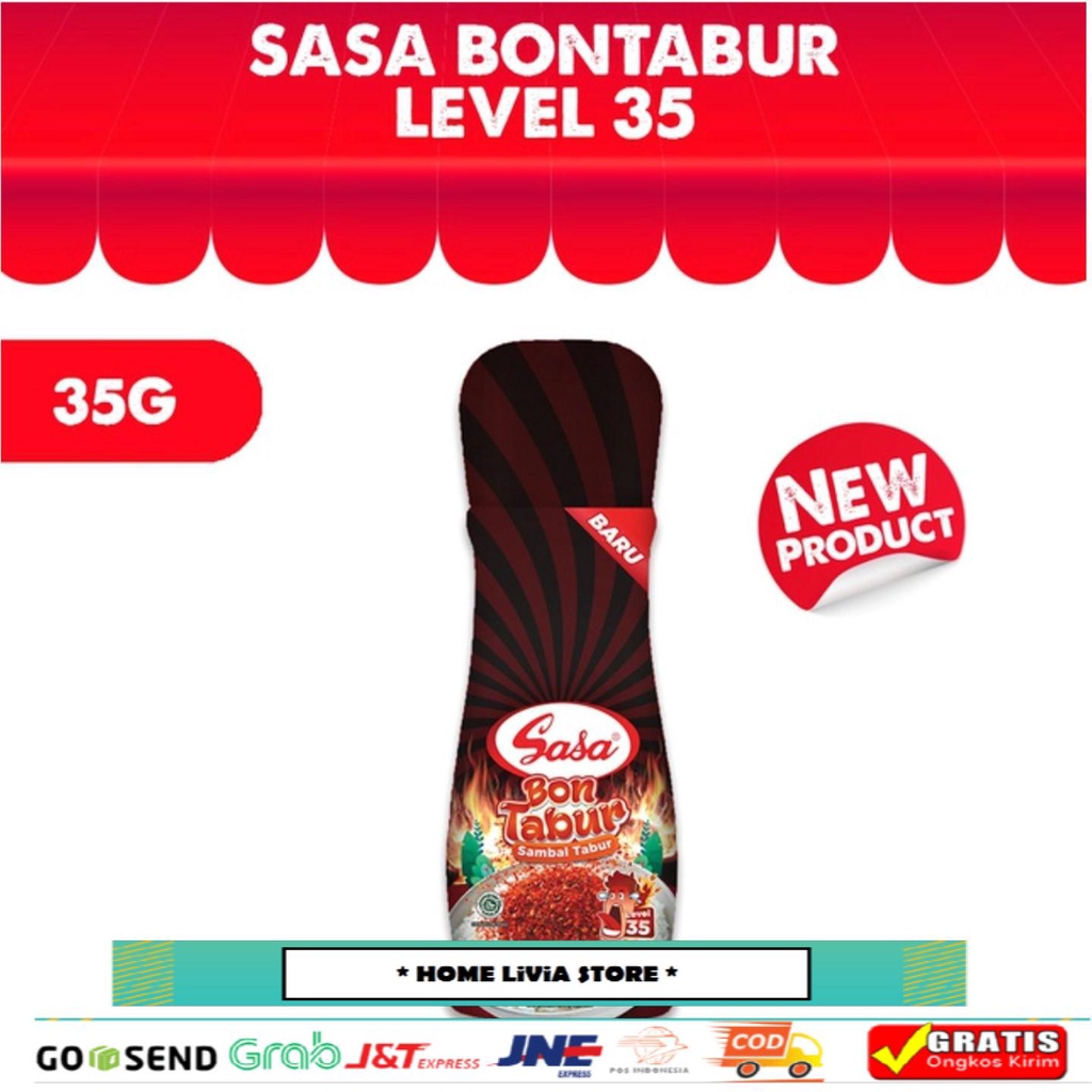

Sasa Bontabur Sambal Tabur Original Level 35 (35 gr)