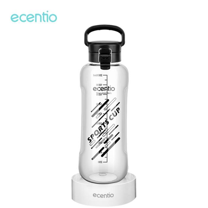 ecentio 2000ml botol minum olahraga botol air anti tumpah Bisa Cod