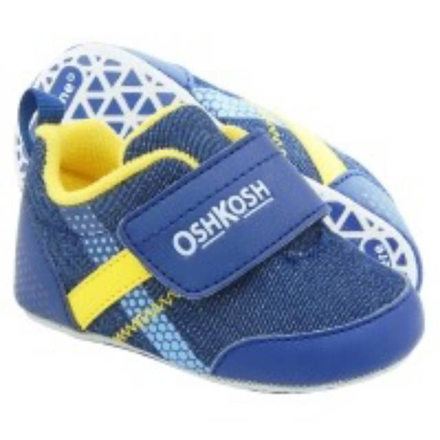 Sepatu Oshkosh baby xeno navy/yellow