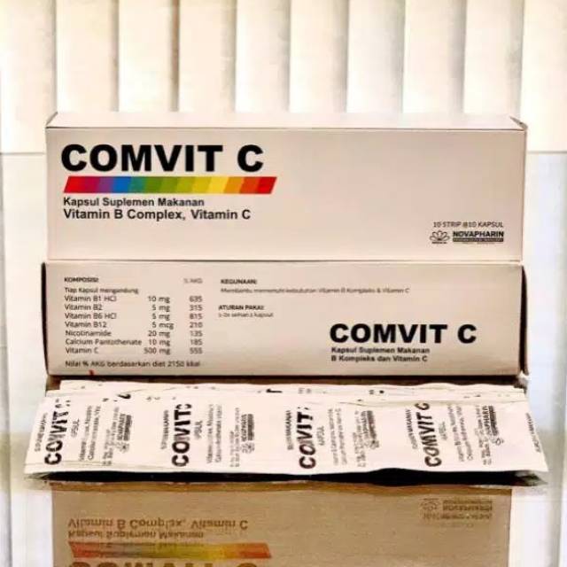 comvit C 1 box isi 10 stripe