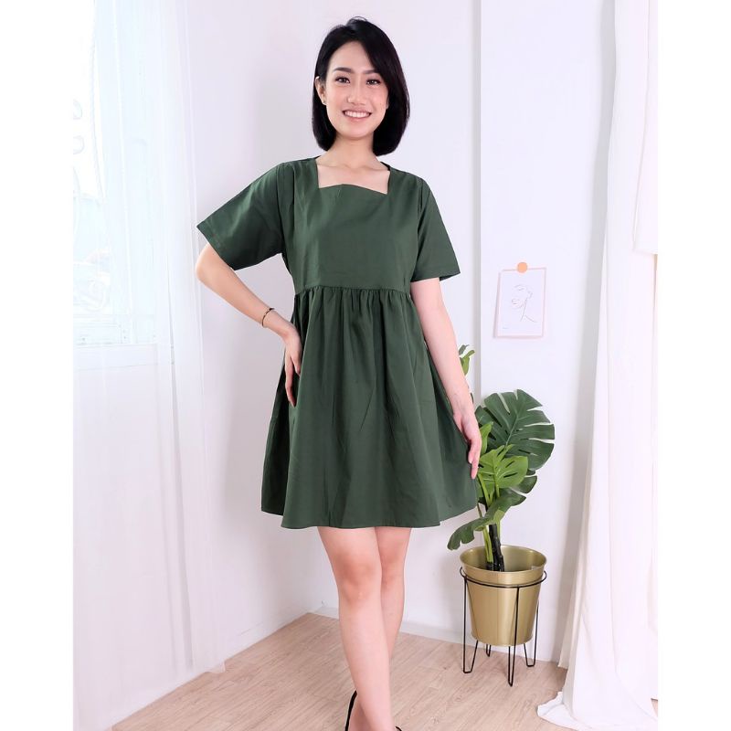 DRESS CUTE SABRINA//DRESS PENDEK//DRESS CUTE//DESS MURAH //dress kekinian// dress Korea