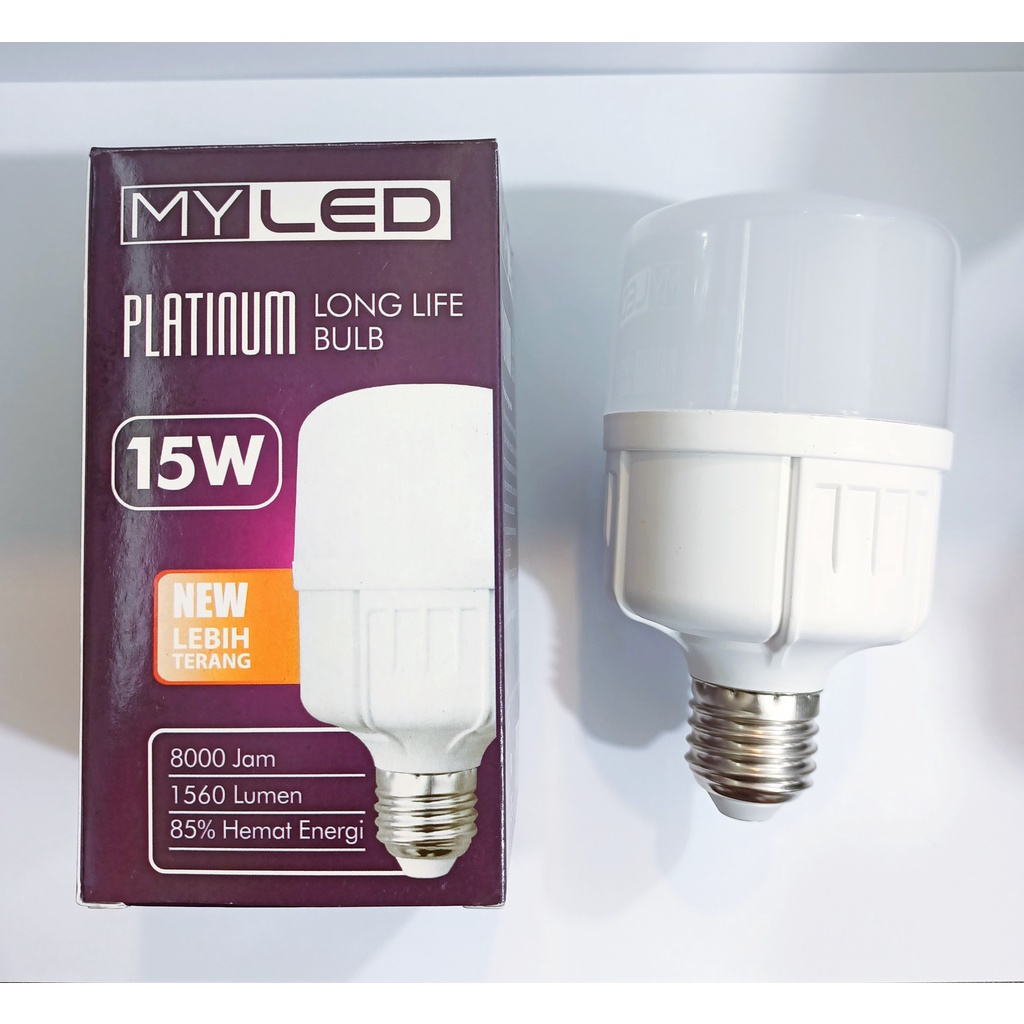 Lampu LED 15 Watt Putih Myled Platinum 15W Bohlam LED 15w Daylight