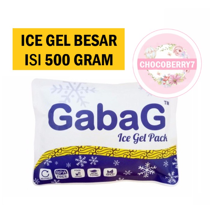 Gabag Ice Gel Pack 200gr / 500gr Pendingin Makanan Pengganti Es 200 500 gr ASI Perah ASIP