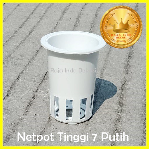 Netpot 7cm Tinggi Putih Diameter 5cm Tebal - Netpot 7 Cm Hidroponik Grosir Murah