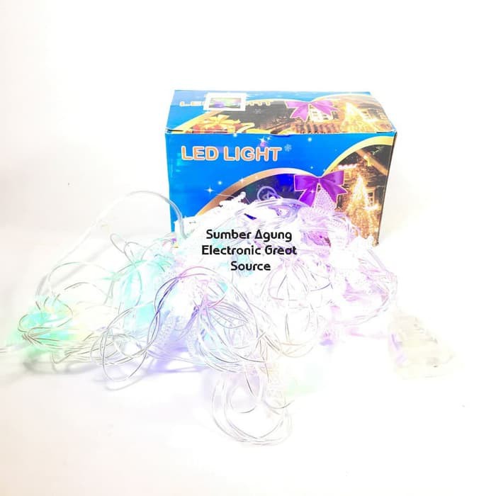 Lampu Tumblr LED Bentuk Kupu Kupu Kristal 28LP Berkualitas RGB Berkedi