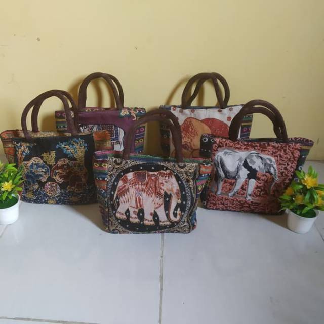 Handbag etnik tas  tangan  Thailand tas  Thailand 