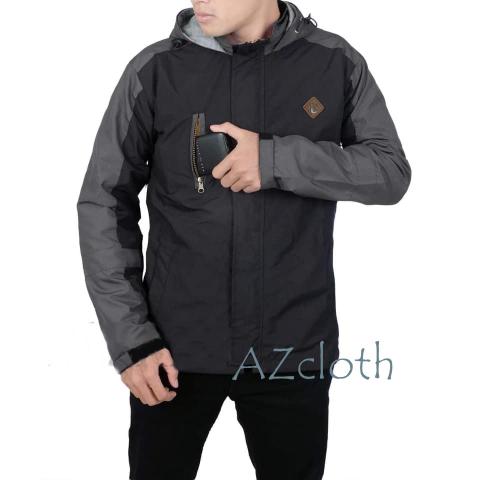 Jaket Pria Outdoor Gunung Parasut Windbreaker Waterproof