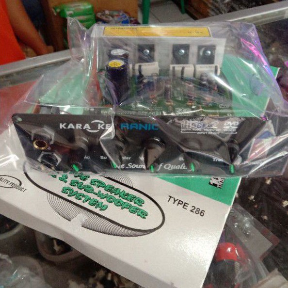 Kit Aktif speaker kareoke stereo 250 watt