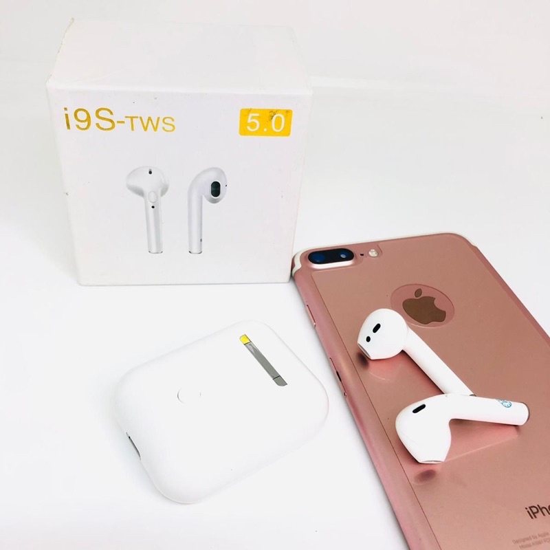 HANDSFREE BLUETOOTH TWS i 9 S PACKING IMPORT GRADE ORI SPORT TRUE EARPHONE PROMO SEN