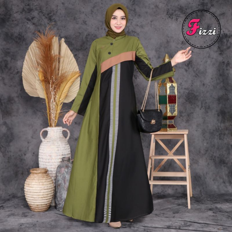 toyobo dress ori fizzi / gamis terbaru /gamis murah