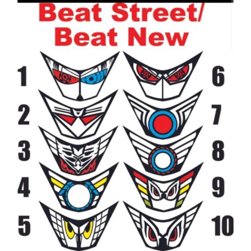 stiker variasi lampu beat new 2016 sampai 2019