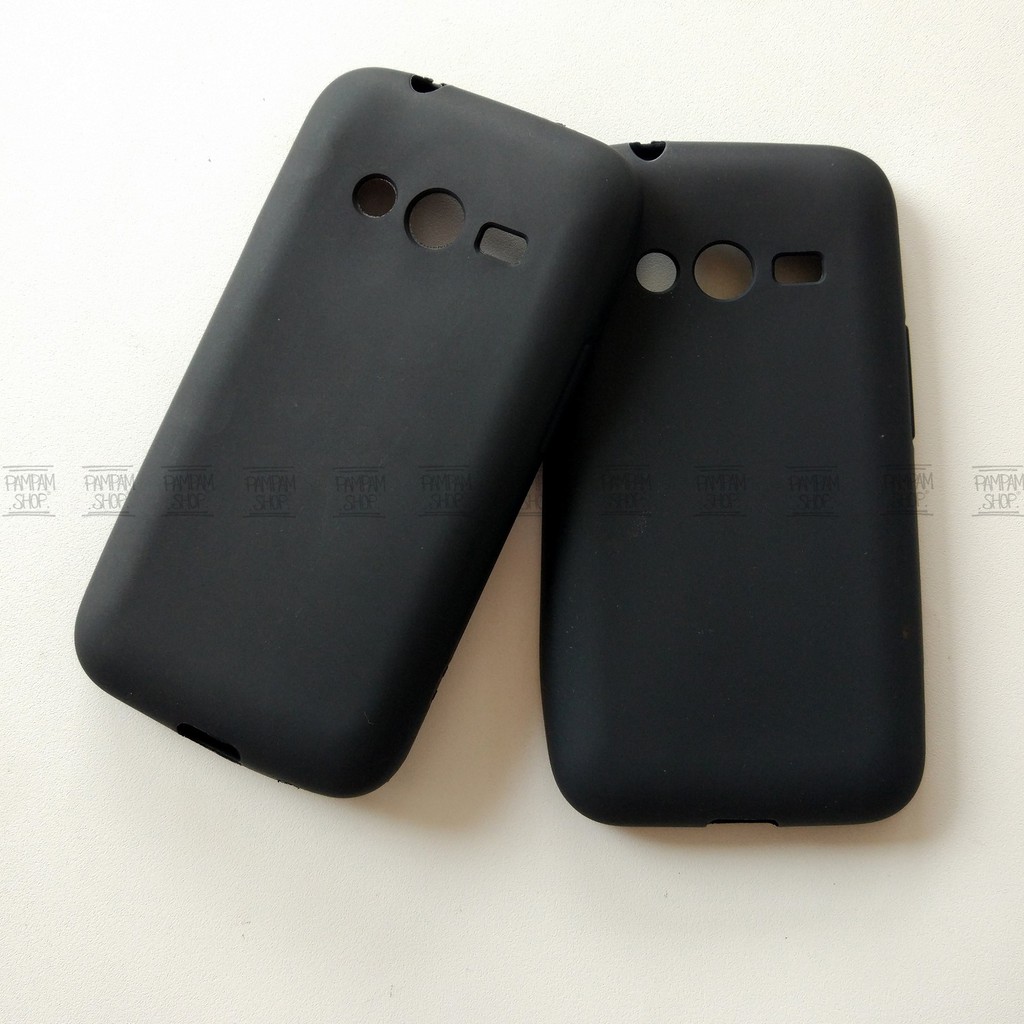 Soft Case Slim Black Matte Samsung Galaxy Ace 4 G313 Ultrathin Ultra Thin Blackmatte Softcase Ori