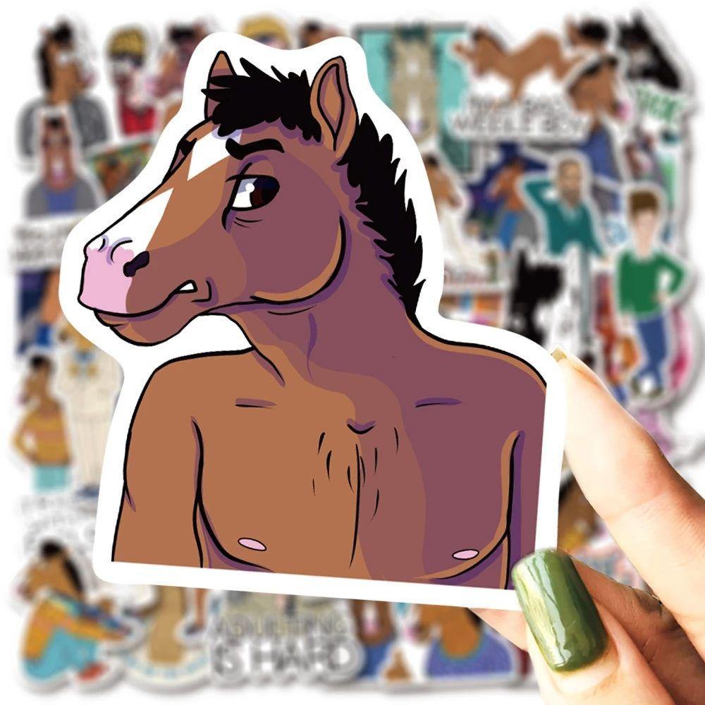 [Elegan] Bojack Stiker Notebook Multi Use Laptop Stiker Poster Alat Tulis Stiker Skateboard Kartun Sticker